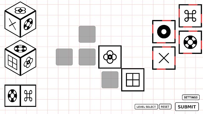 A Puzzle game where you fold Dice