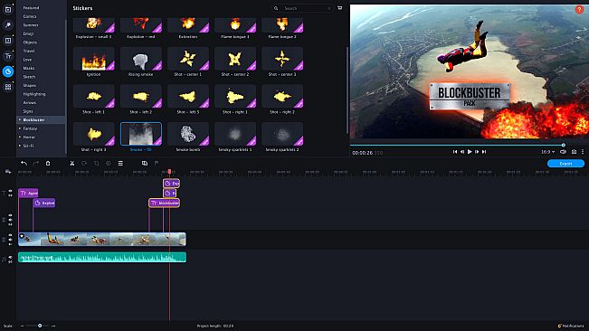 Movavi Video Editor 2024 - Cinematic Set
