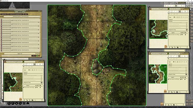 Fantasy Grounds - Pathfinder RPG - Flip-Tiles - Forest Starter Set