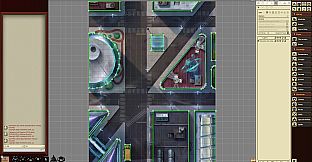 Fantasy Grounds - Starfinder RPG - Starfinder Flip-Mat - Metropolis
