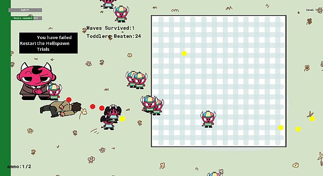 Hellspawn Trials: how many toddlers can you beat in a fight?