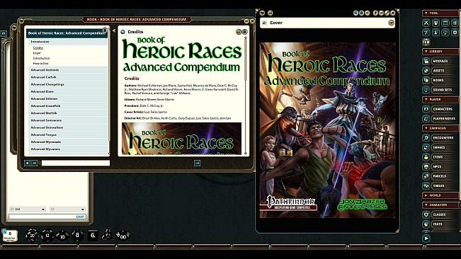 Fantasy Grounds - Book of Heroic Races: Advanced Compendium