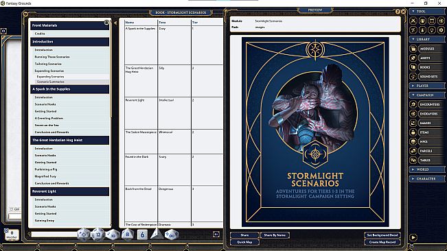 Fantasy Grounds - Stormlight Scenarios