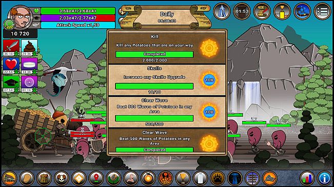 Farmer Against Potatoes Idle