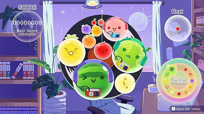 Suika Game Planet Night Chill