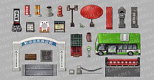 RPG Maker MV - SERIALGAMES Japan travel spots ONSENTown SET