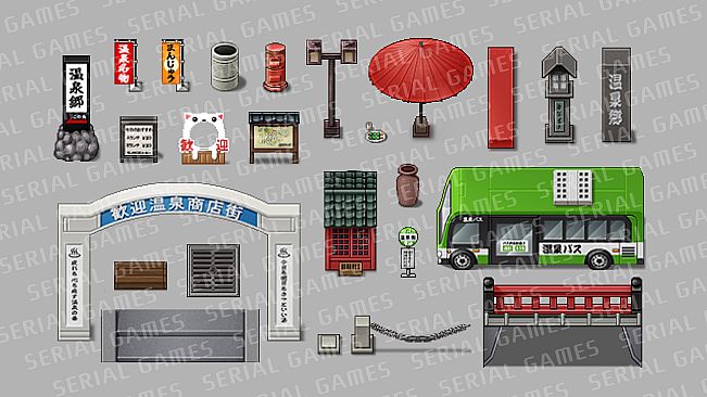 RPG Maker MV - SERIALGAMES Japan travel spots ONSENTown SET