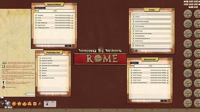 Fantasy Grounds - Weird Wars Rome: Wellspring (Savage Worlds)
