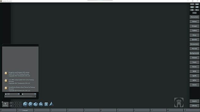 Fantasy Grounds - FG Theme - Modern Dark Theme