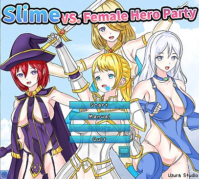 Slime VS. Female Hero Party