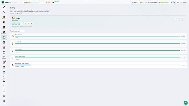 DeckDEX - TCG Live Simulator