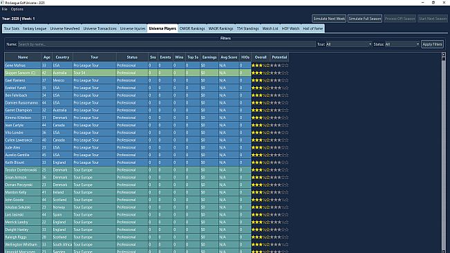 Pro League Golf Simulator