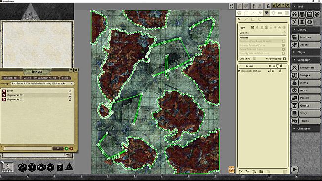 Fantasy Grounds - Pathfinder RPG - Pathfinder Flip-Mat: Shipwrecks