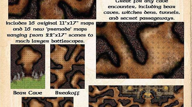 Fantasy Grounds - Maps: Winding Caverns