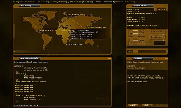 Hacker Evolution Source Code