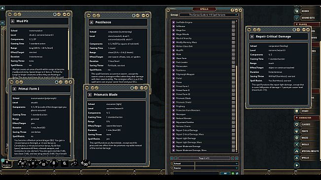 Fantasy Grounds - The Genius Guide to 110 Spell Variants
