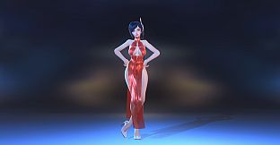 Angel Legion-DLC High-Slit Cheongsam (Red)