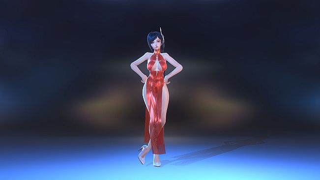 Angel Legion-DLC High-Slit Cheongsam (Red)