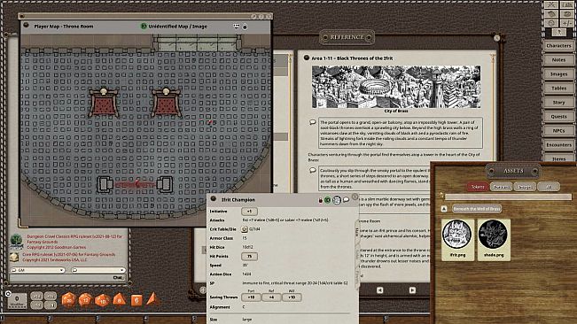 Fantasy Grounds - Dungeon Crawl Classics Day #2: Beneath the Well of Brass