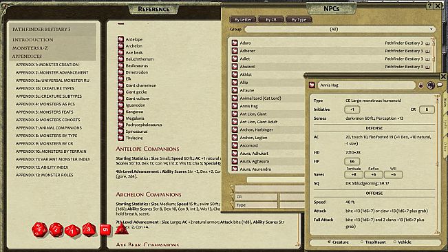 Fantasy Grounds - Pathfinder RPG - Bestiary 3 Pack (PFRPG)
