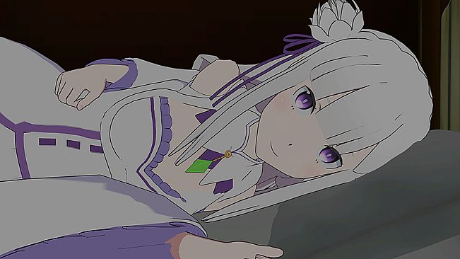 VRでエミリアと異世界生活-膝枕&添寝編