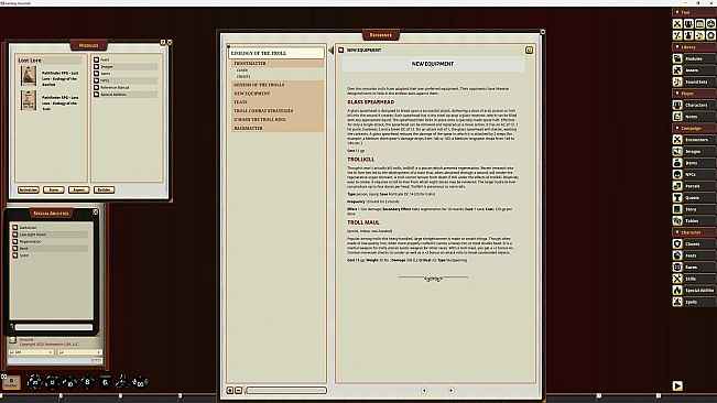 Fantasy Grounds - Lost Lore: Ecology of the troll