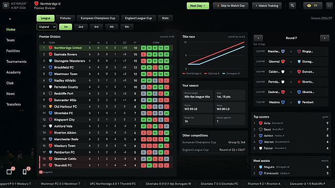 Touchline: A Football Simulation