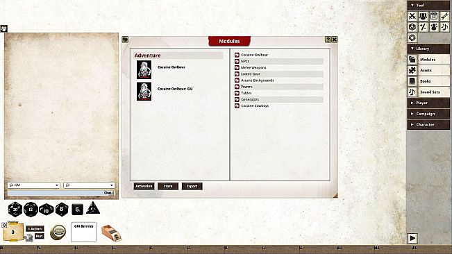 Fantasy Grounds - COCAINE OWLBEAR A Savage Worlds Adventure