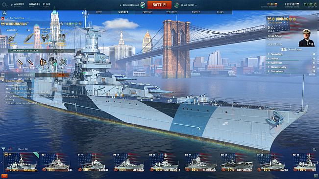 World of Warships — Indianapolis Pack