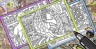 HIDDEN CATS 5: Magic Tree - Coloring Book