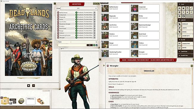 Fantasy Grounds - Deadlands: The Weird West - Blood Drive Archetypes Set 3