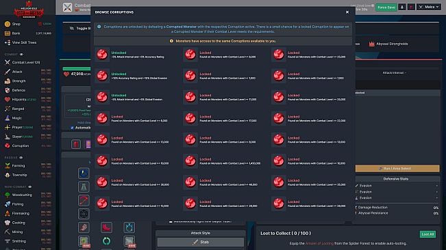 Melvor Idle: Into the Abyss