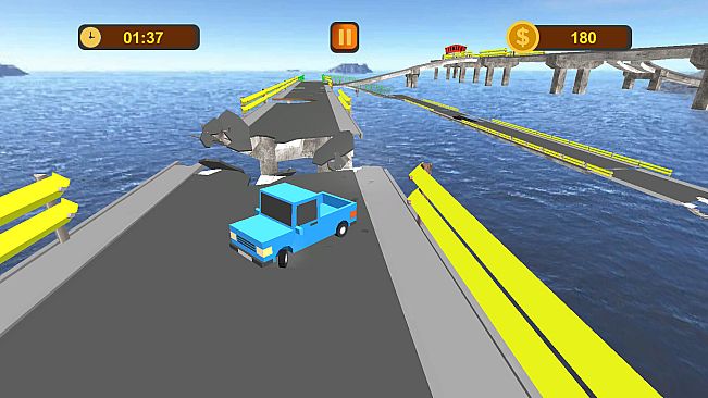 Crossing Damaged Bridge