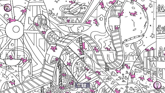 101 Cute Playland Dogs: Find & Paint