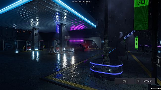 Late Night Gas Station