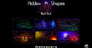 Hidden Shapes Black Skull - Wallpapers
