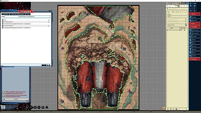 Fantasy Grounds - Starfinder RPG - FlipMat - Crashed Starship