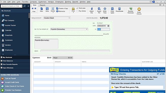 Professor Teaches QuickBooks 2015