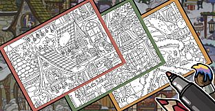 FIND KITTENS 8: Happy New Year - Coloring Book