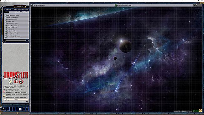 Fantasy Grounds - Star Battles: All Alone in the Black Space Map Pack