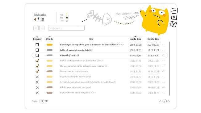 Easy Bug Manager - Cat Theme