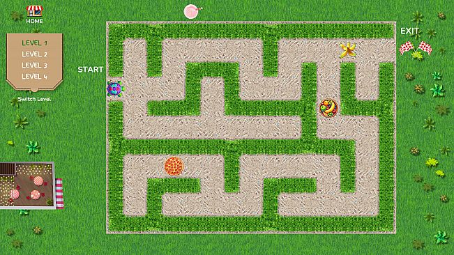 Catch That Pizza! Maze Game