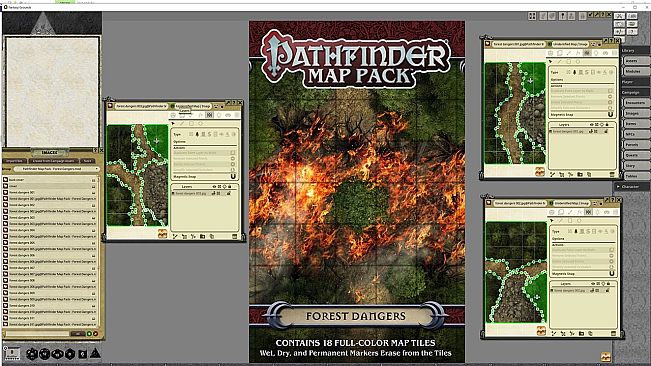 Fantasy Grounds - Pathfinder RPG - Map Pack - Forest Dangers