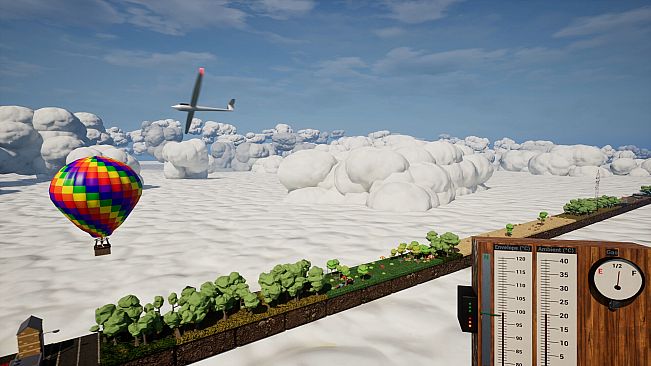 Endlessly side-scrolling Balloon Simulator 2024