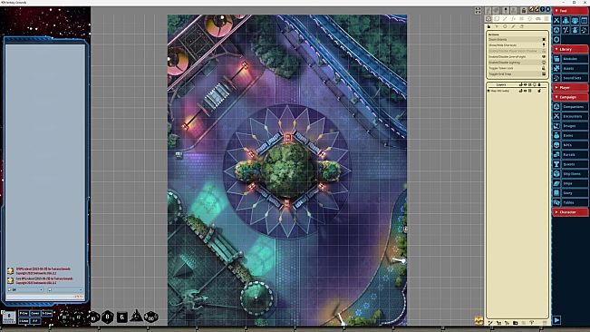 Fantasy Grounds - Starfinder RPG - Starfinder Flip-Mat - Amusement Park