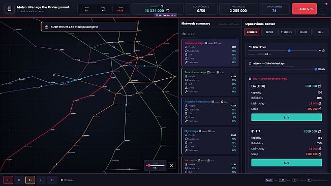 Metro. Manage the Underground