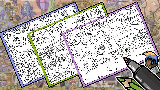 FIND KITTENS 9: Aliens - Coloring Book