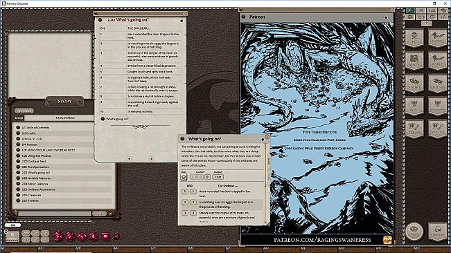 Fantasy Grounds - Monstrous Lair #1 Owlbear Nest (Any Ruleset)