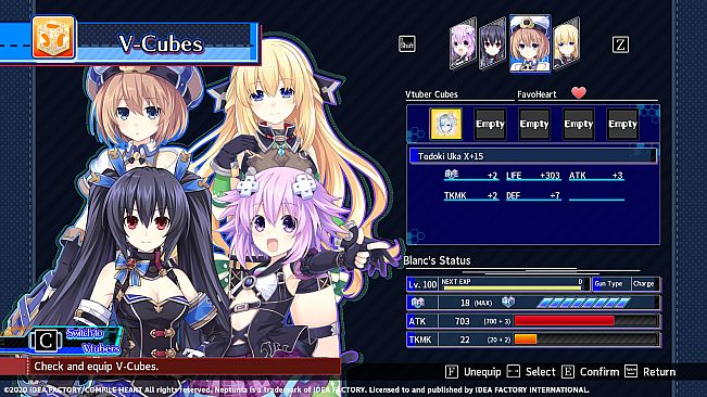 Neptunia Virtual Stars - Todoki Uka Pack
