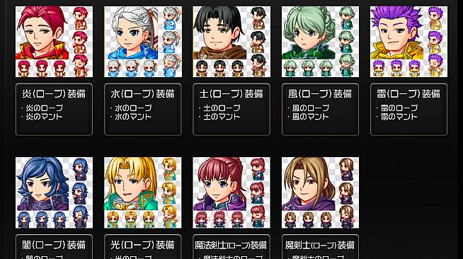 RPG Maker MZ - Fantasy Generator - Armor Parts Set